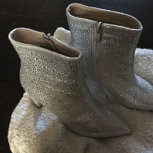 Rhinestone ankle boots